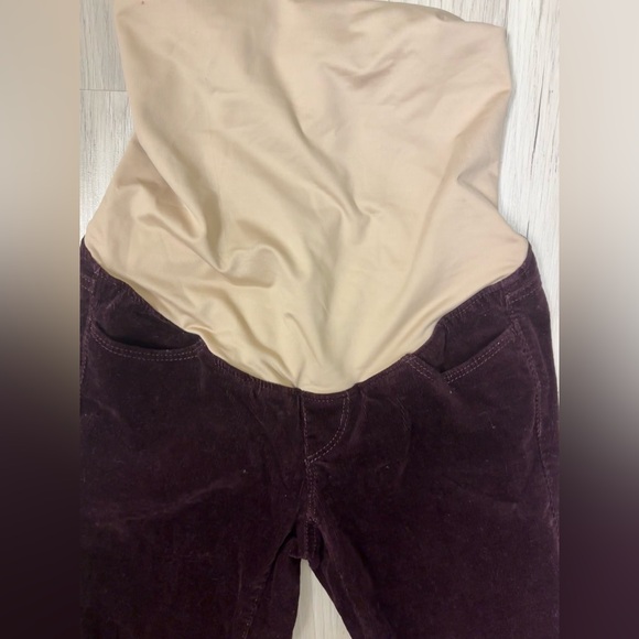 Loft dark red maternity pants size 00 pm - Picture 2 of 4